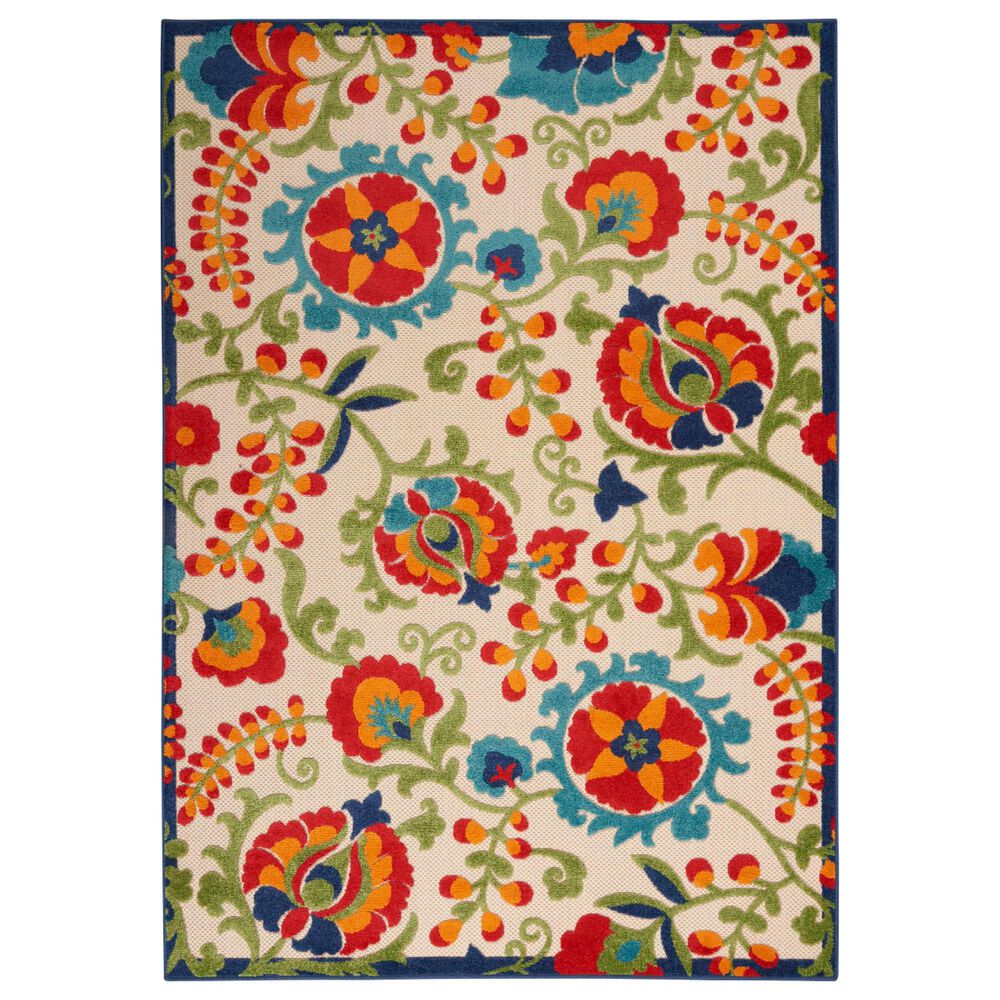 Nourison Aloha ALH17 6' x 9' Multicolor Indoor/Outdoor Area Rug