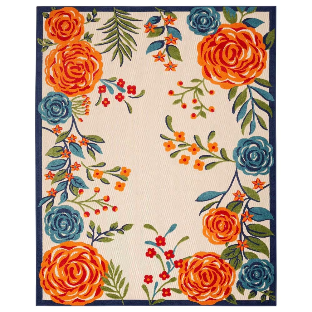 Nourison Aloha ALH32 7' x 10' Multicolor Indoor/Outdoor Area Rug