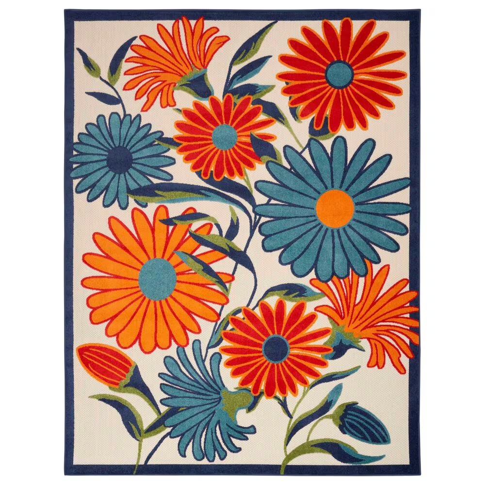 Nourison Aloha ALH33 7' x 10' Multicolor Indoor/Outdoor Area Rug