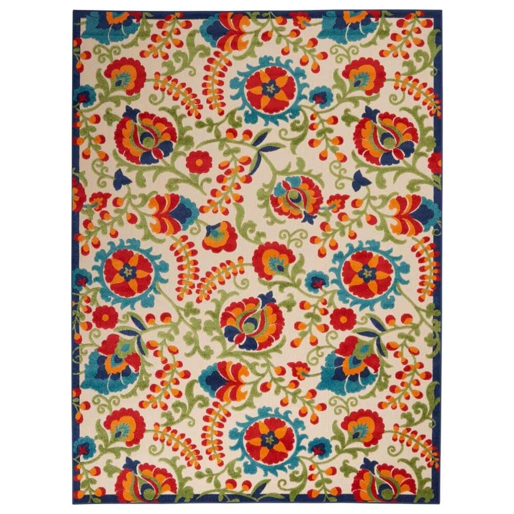 Nourison Aloha ALH17 9'6" x 13' Multicolor Indoor/Outdoor Area Rug