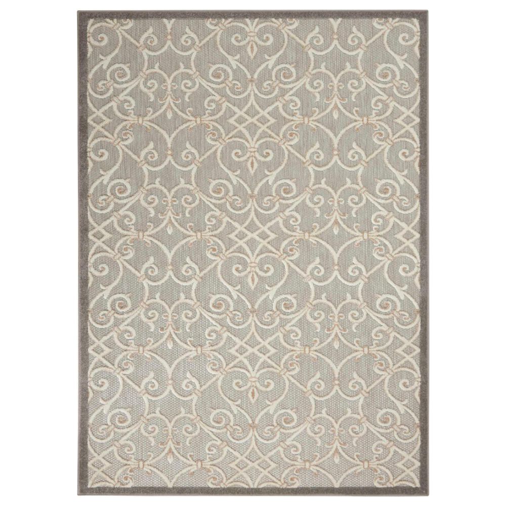 Nourison Aloha Damask 3'6" x 5'6" Natural Indoor/Outdoor Area Rug