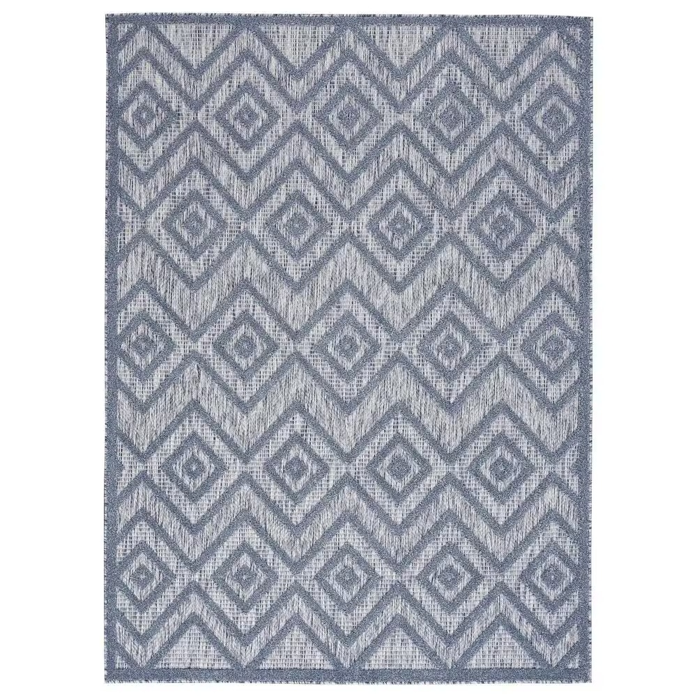 Nourison Versatile 8' x 10' Denim Blue Indoor/Outdoor Area Rug