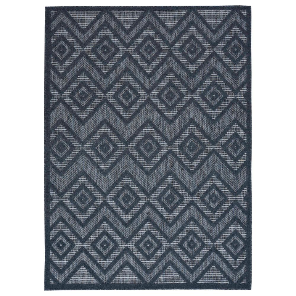 Nourison Versatile 4' x 6' Navy Blue Indoor/Outdoor Area Rug