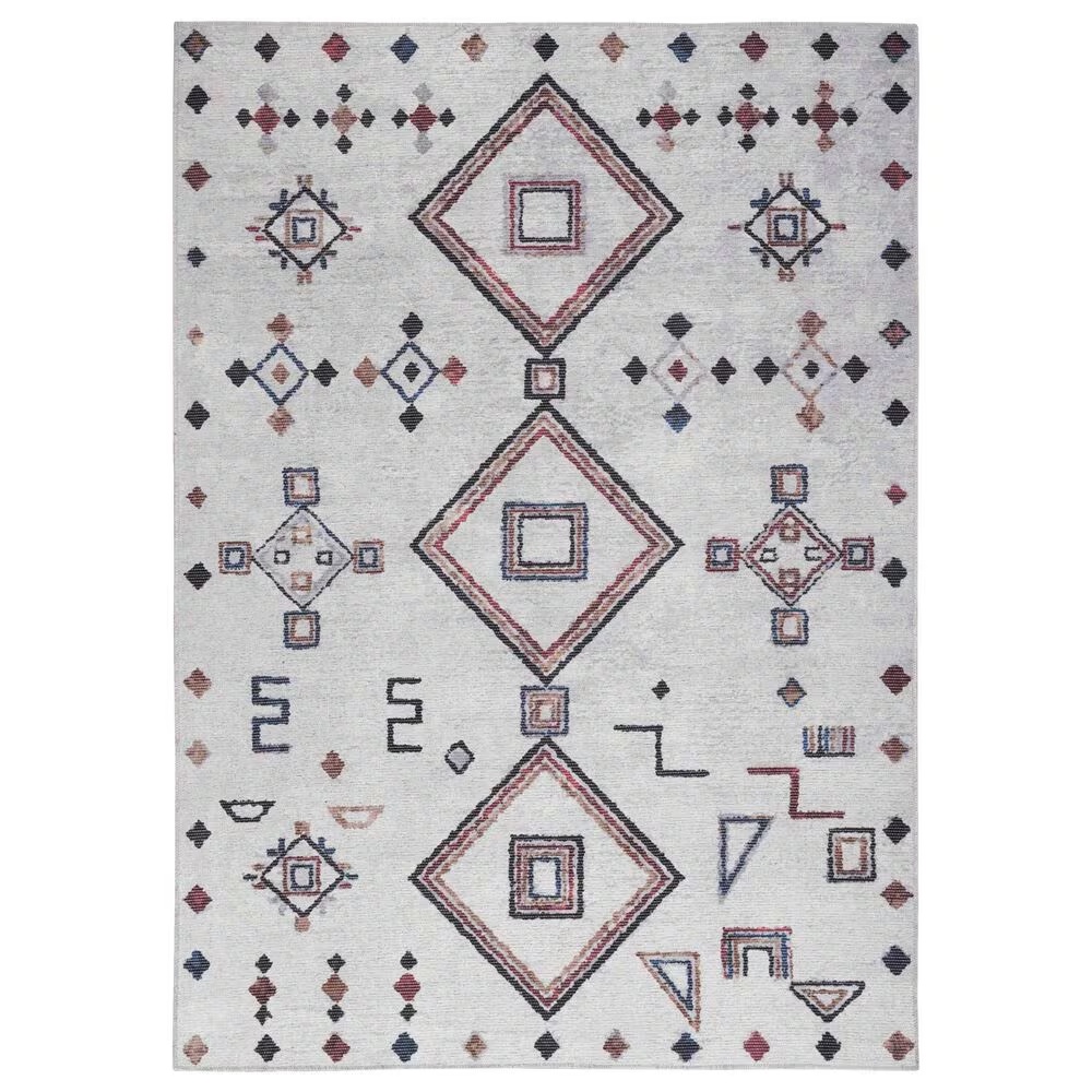 Nourison Machine Washable Series 1 6' x 9' Ivory and Multi Area Rug