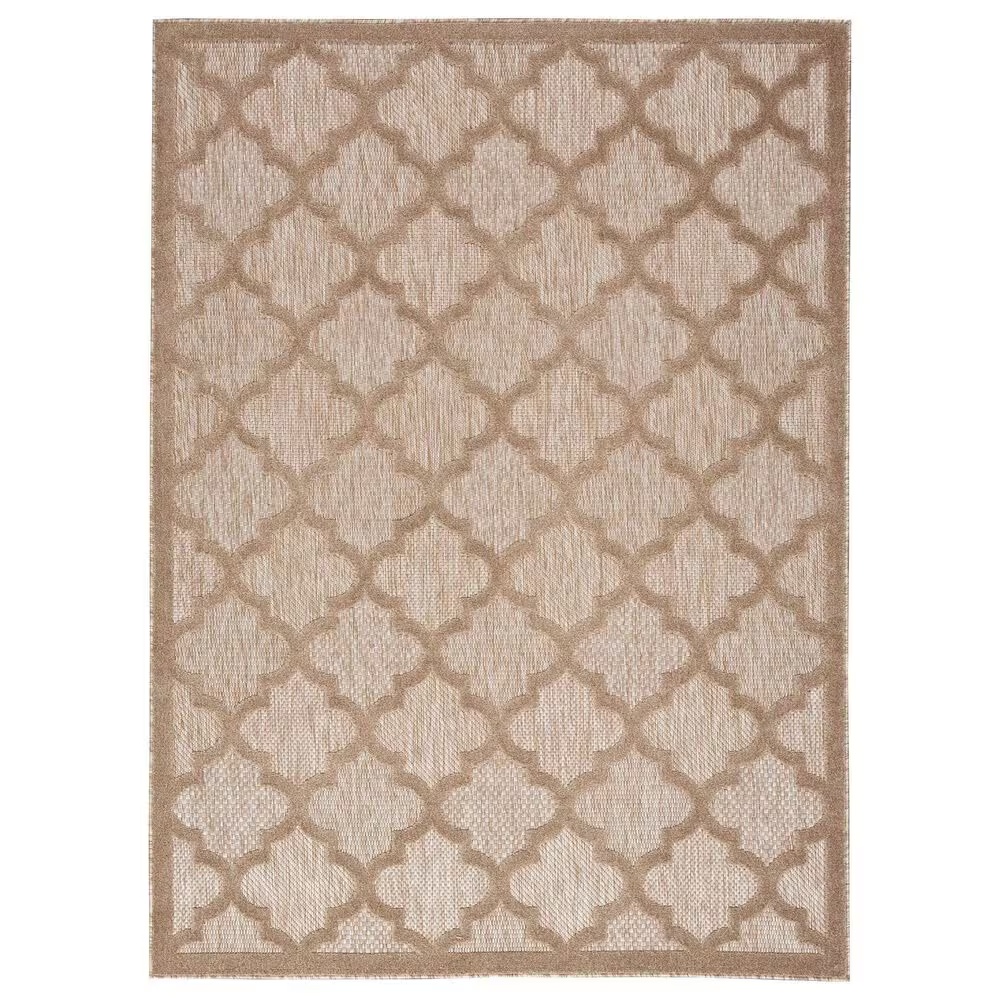 Nourison Easy Care 2' x 4' Natural Beige Indoor/Outdoor Area Rug