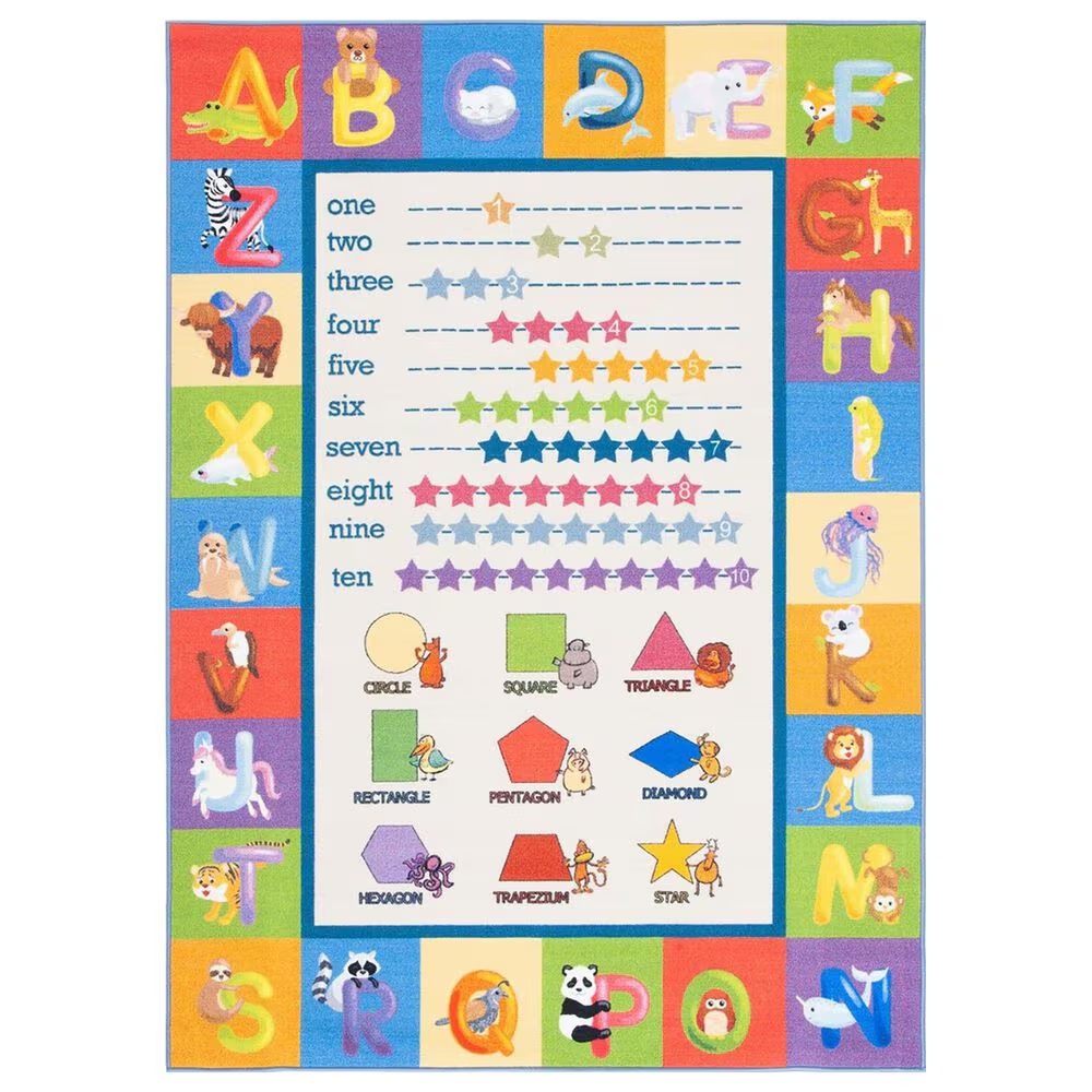 Safavieh Kids Playhouse 3'3" x 5'3" Beige and Blue Rug