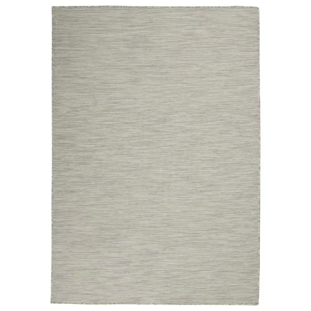 Nourison Positano 6' x 9' Light Grey Indoor/Outdoor Area Rug