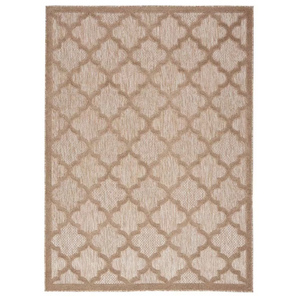 Nourison Easy Care 7' x 10' Natural Beige Indoor/Outdoor Area Rug