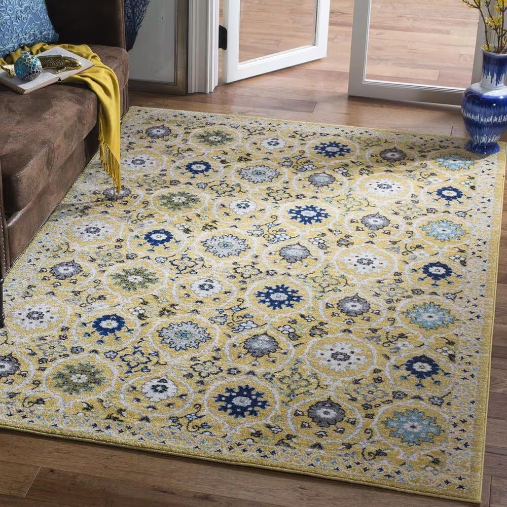 Safavieh Evoke EVK210B-3 3' x 5' Gold/Ivory Area Rug