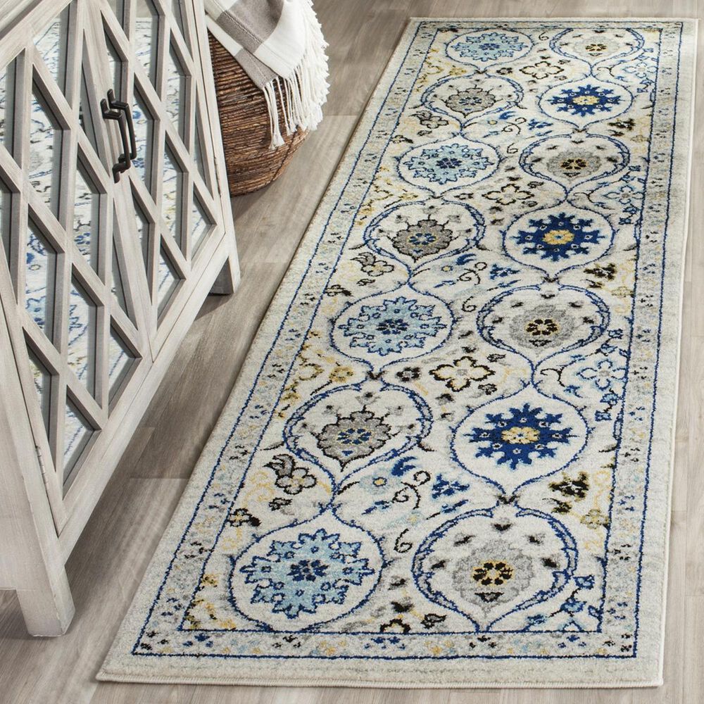 Safavieh Evoke EVK210C-27 2'2" x 7' Ivory/Blue Runner
