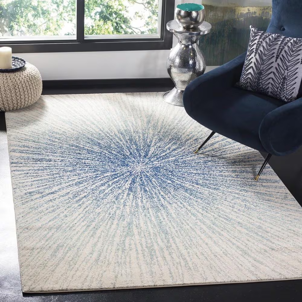 Safavieh Evoke EVK228A-3 3' x 5' Royal/Ivory Area Rug