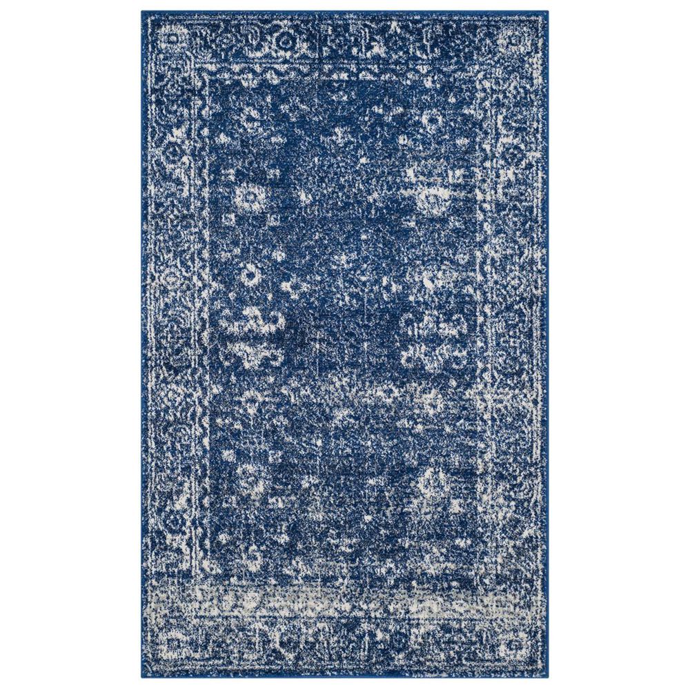 Safavieh Evoke EVK270A-4 4' x 6' Navy/Ivory Area Rug