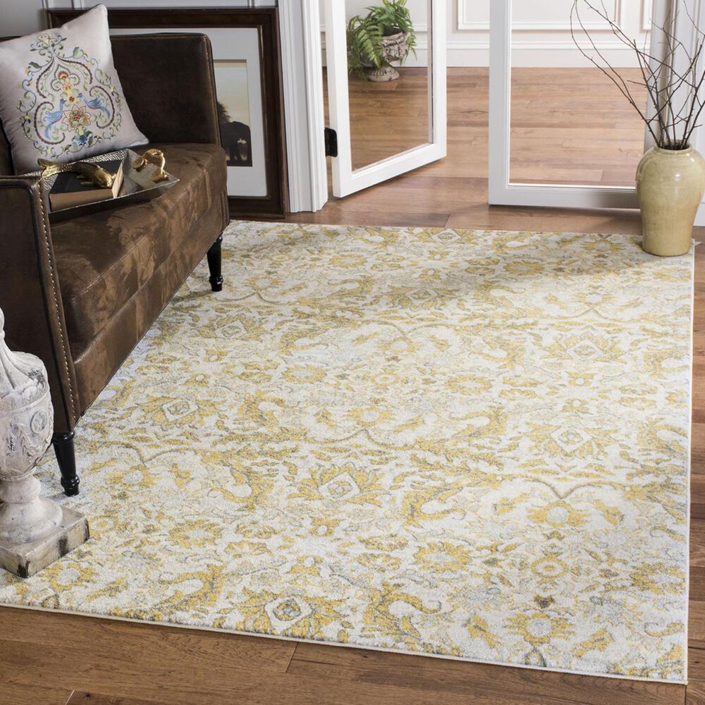 Safavieh Evoke EVK238S-4 4' x 6' Ivory/Gold Area Rug