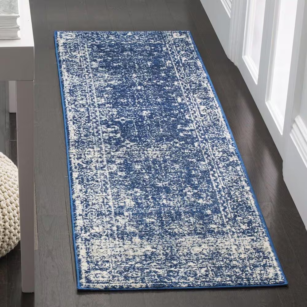 Safavieh Evoke EVK270A-27 2'2" x 7' Navy/Ivory Runner