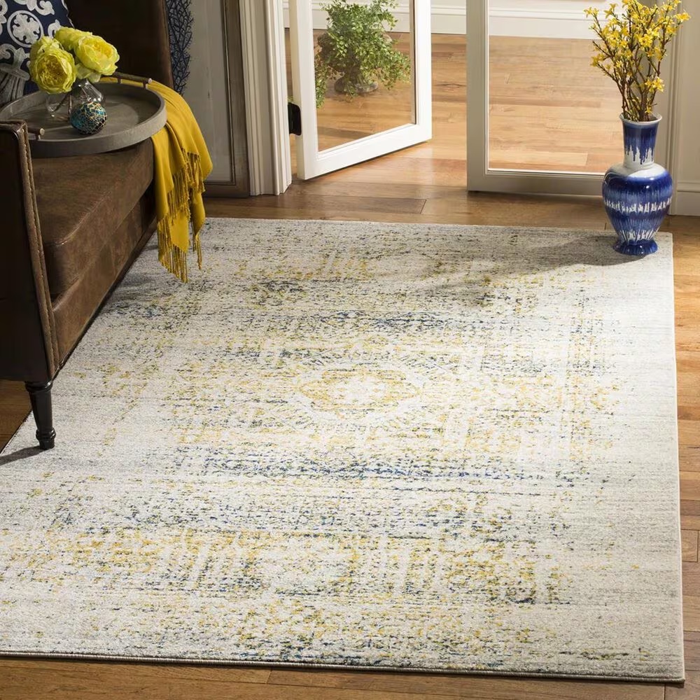 Safavieh Evoke EVK232C-4 4' x 6' Ivory/Blue Area Rug