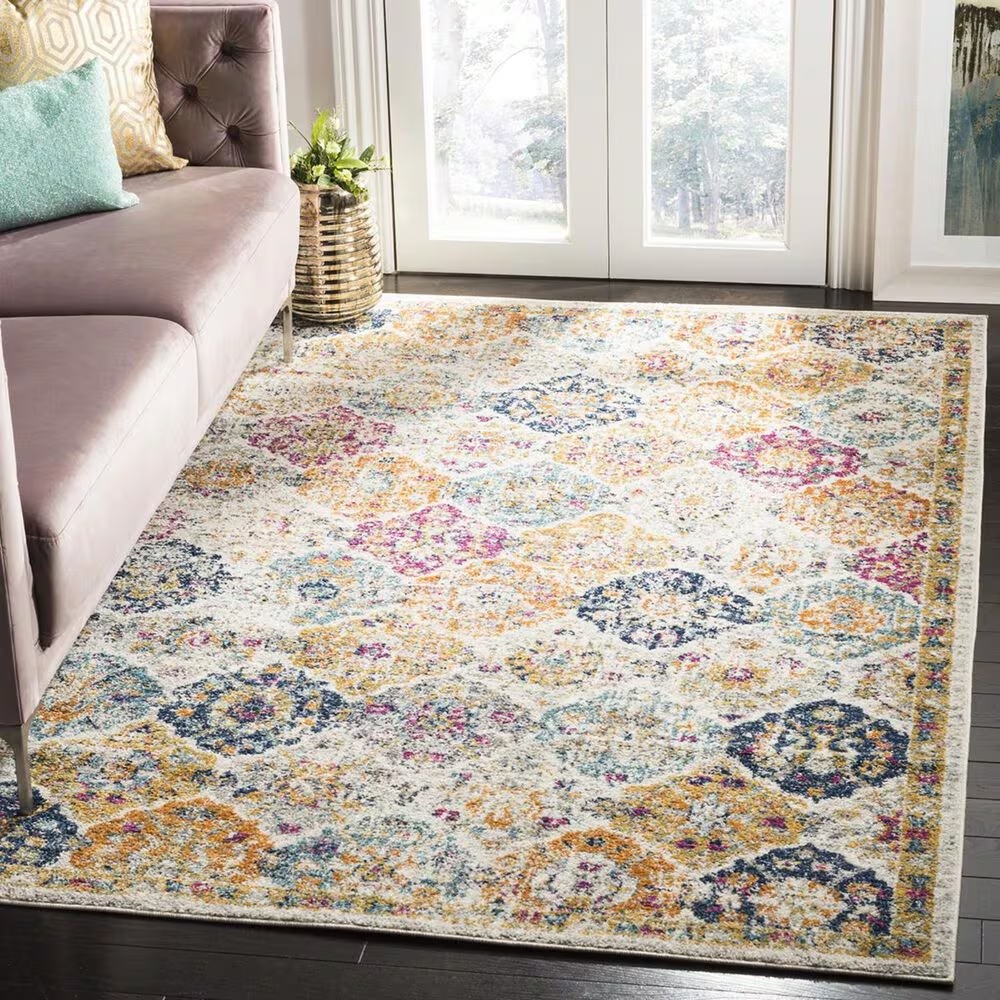 Safavieh Madison MAD611B-4 4' x 6' Cream/Multi Area Rug