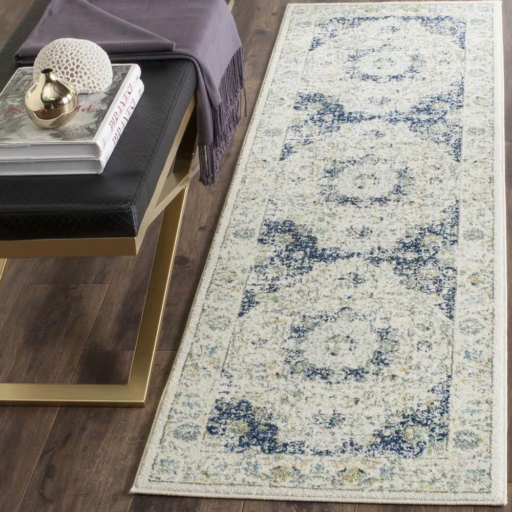 Safavieh Evoke EVK220C-27 2'2" x 7' Ivory/Blue Runner