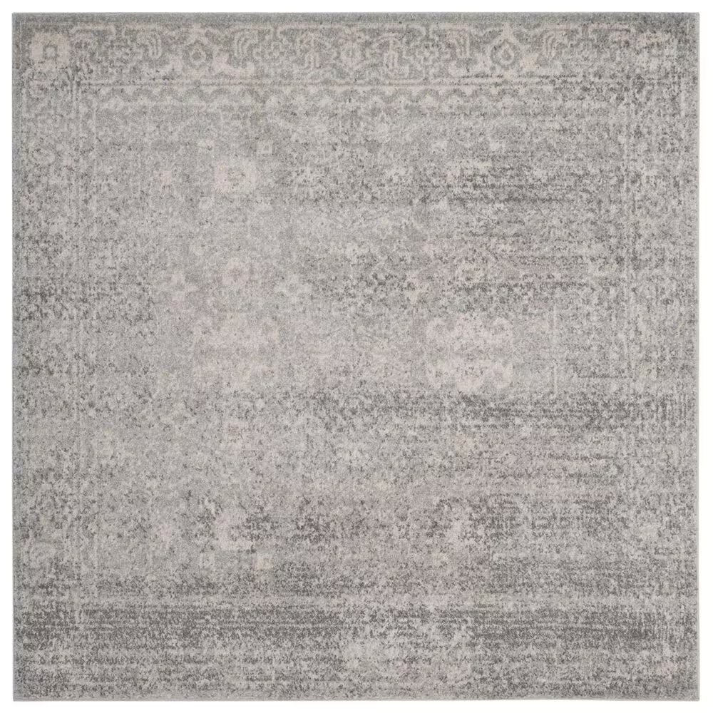 Safavieh Evoke EVK270Z-5SQ 5'1" Square Silver/Ivory Area Rug