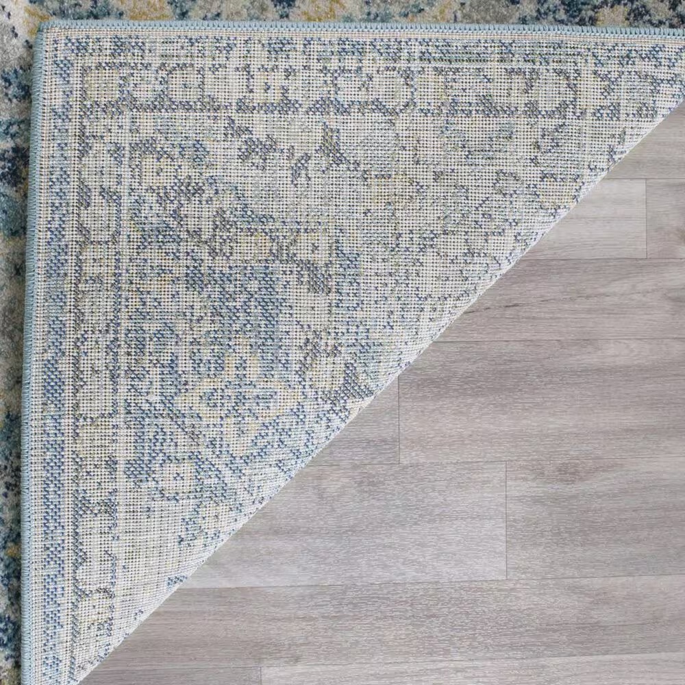 Safavieh Evoke EVK274C-4 4' x 6' Light Blue/Ivory Area Rug