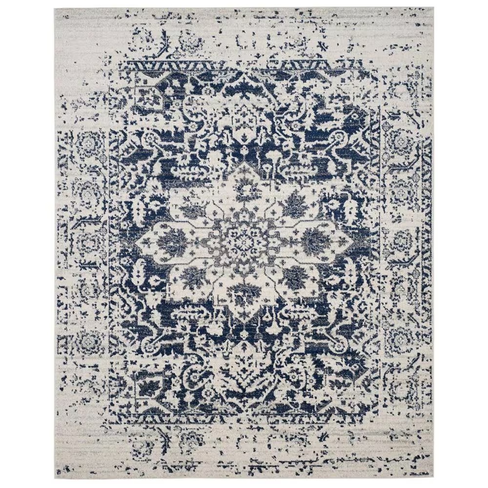 Safavieh Madison MAD603D-9 9' x 12' Cream/Navy Area Rug