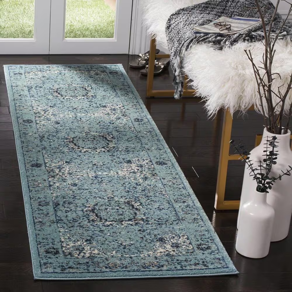 Safavieh Evoke EVK220E-27 2'2" x 7' Light Blue/Light Blue Runner