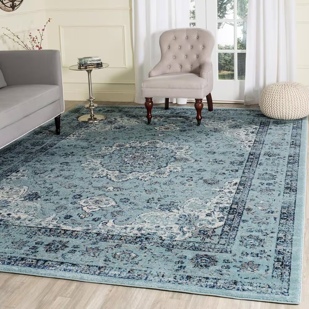Safavieh Evoke EVK220E-9 9' x 12' Light Blue/Light Blue Area Rug