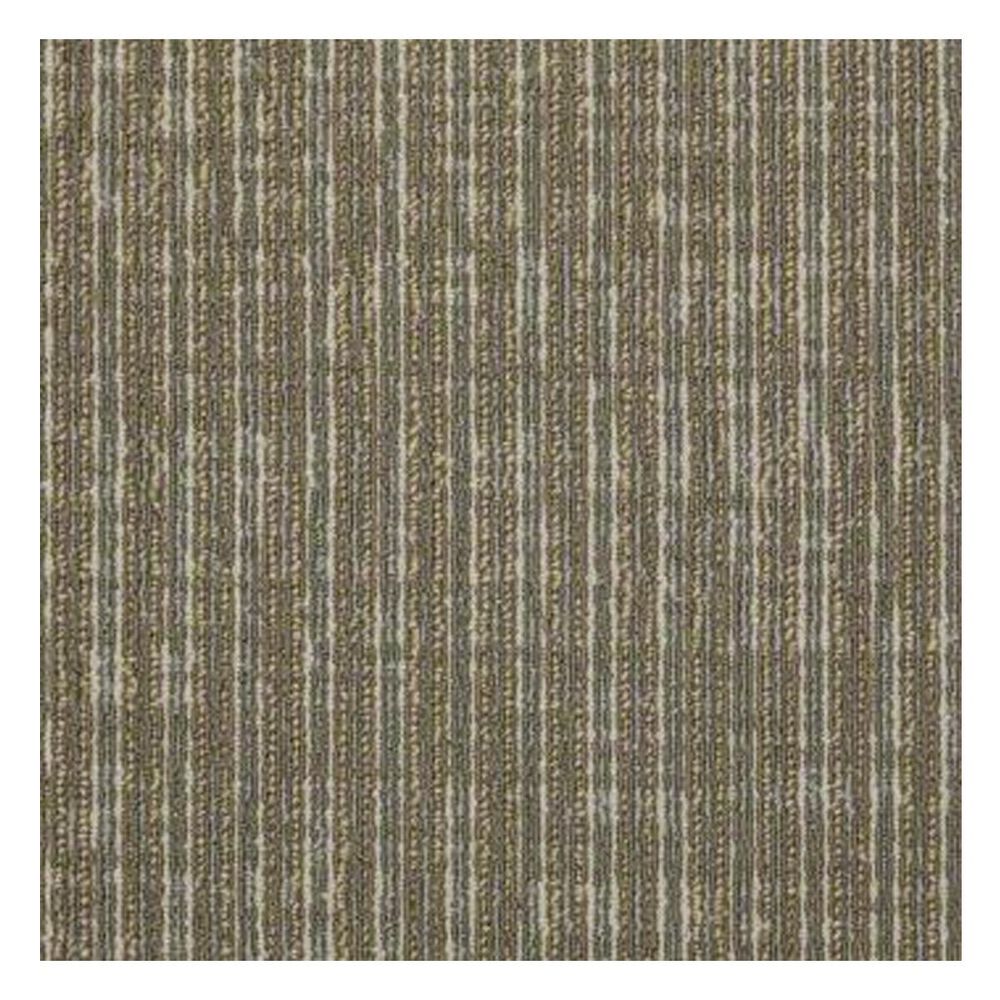 Shaw Straight Shift 18" x 36" Carpet Tile in Gear