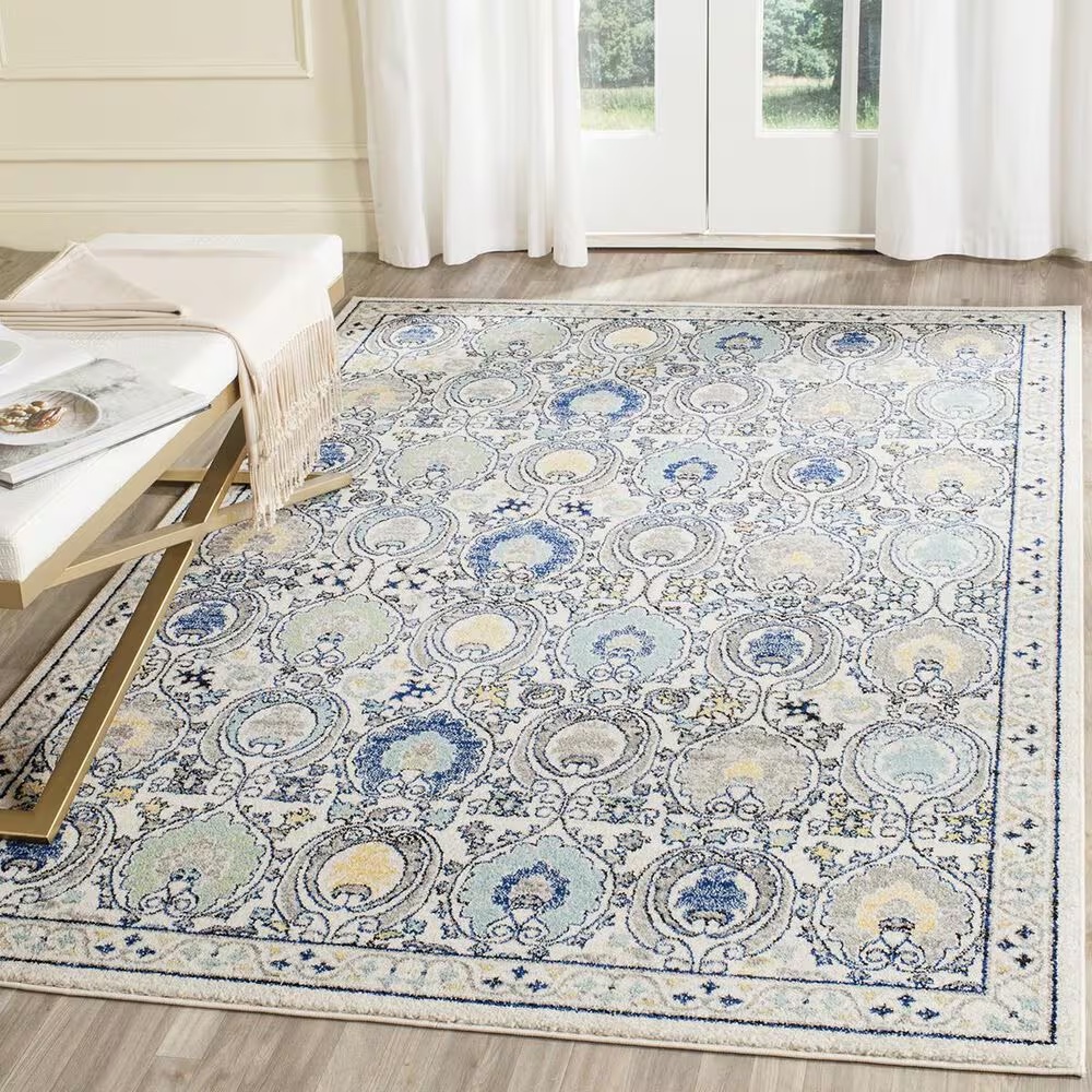 Safavieh Evoke EVK251D-5 5'1" x 7'6" Ivory/Grey Area Rug