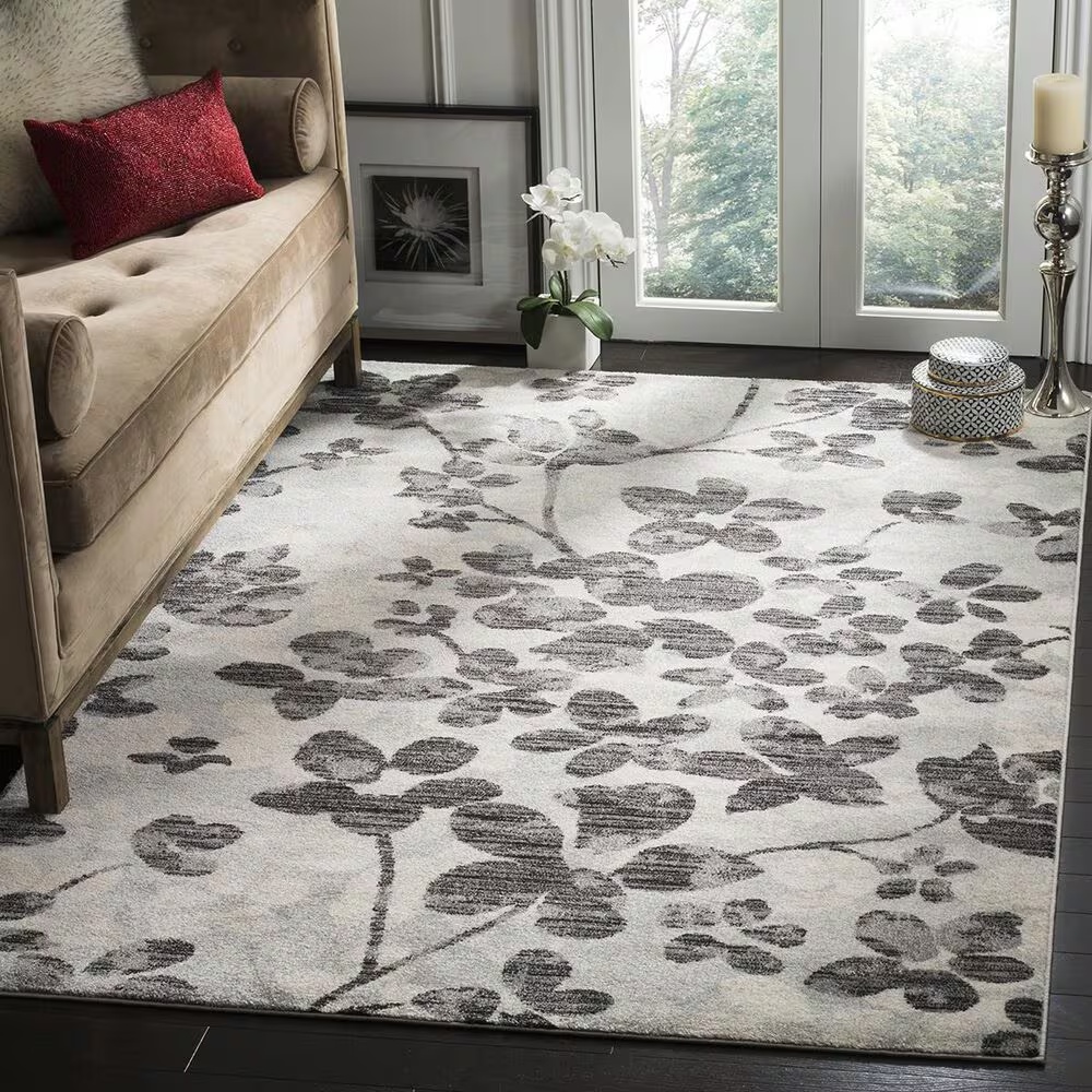 Safavieh Evoke EVK236R-5 5'1" x 7'6" Grey/Black Area Rug