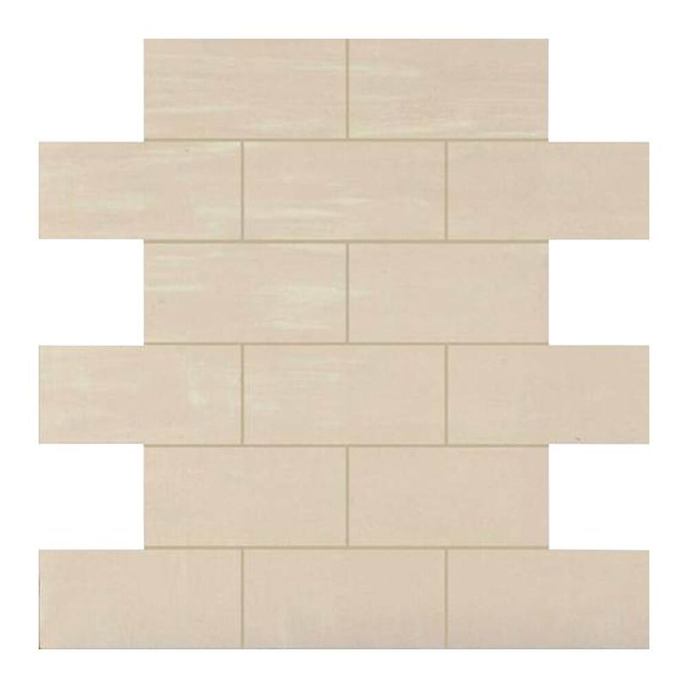 Dal-Tile Skybridge 4" x 2" Ceramic Brick Joint Mosaic Tile in Off White