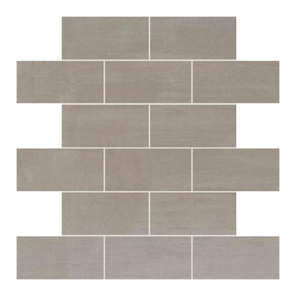 Dal-Tile Skybridge 2" x 4" Ceramic Brick Joint Mosaic Tile in Gray