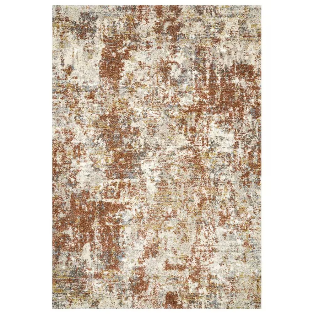 Loloi Landscape LAN-03 3'10" x 5'7" Rust Area Rug