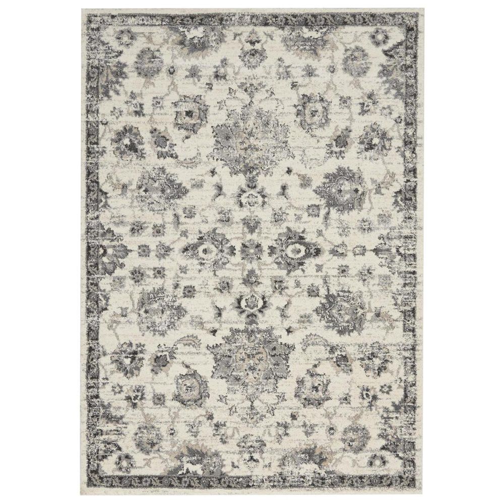 Nourison Fusion FSS15 7'10" x 10'6" Cream and Gray Area Rug