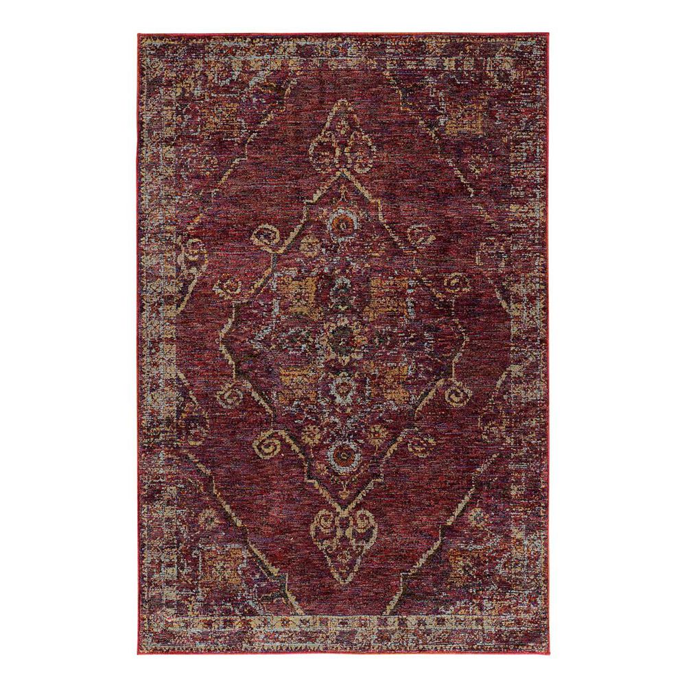 Oriental Weavers Andorra 7135E 6'7" x 9'6" Red Area Rug