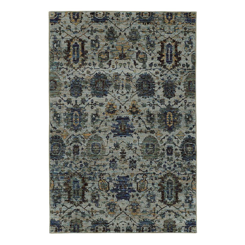 Oriental Weavers Andorra 7120A 7'10" x 10'10" Blue Area Rug