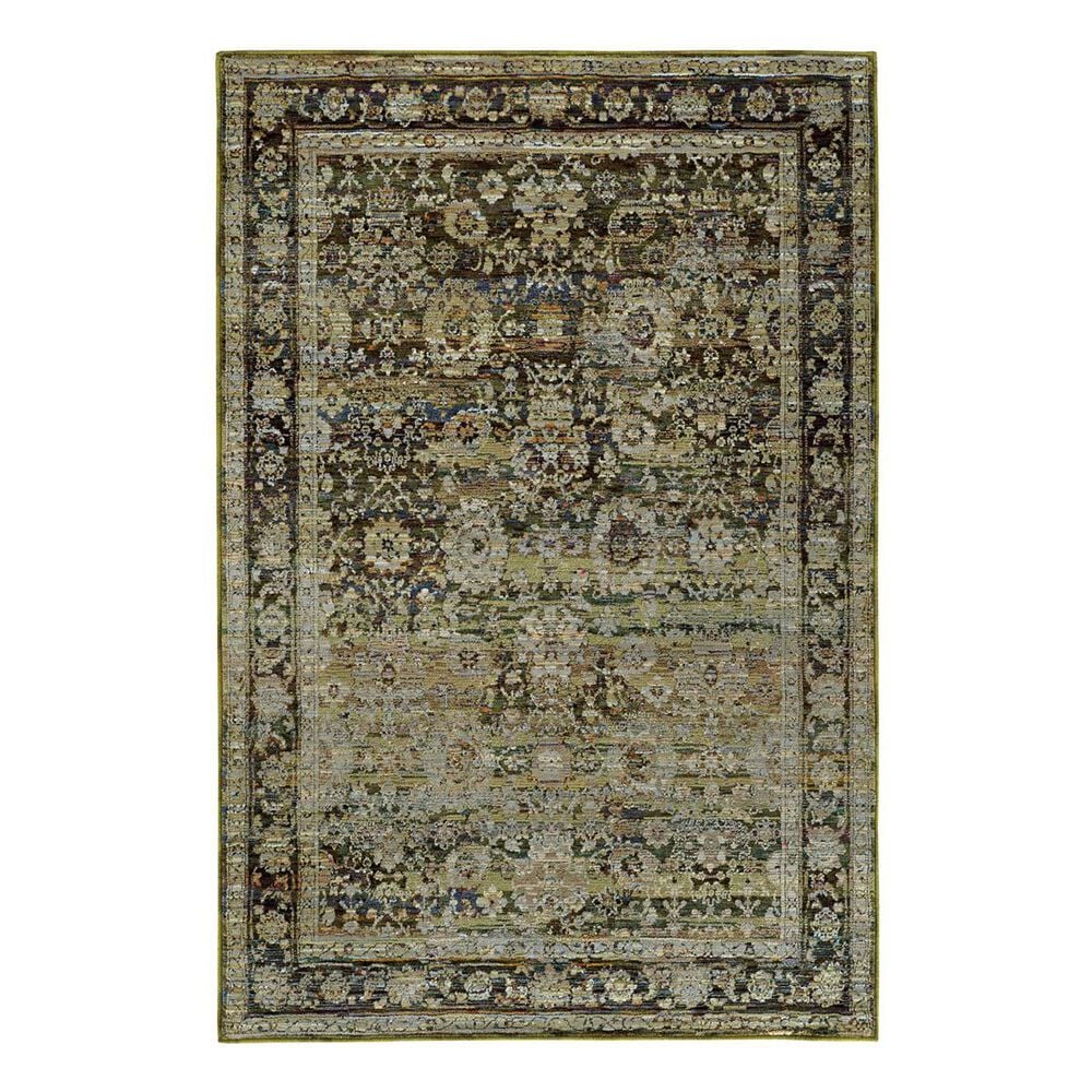 Oriental Weavers Andorra 7125C 7'10" x 10'10" Green Area Rug