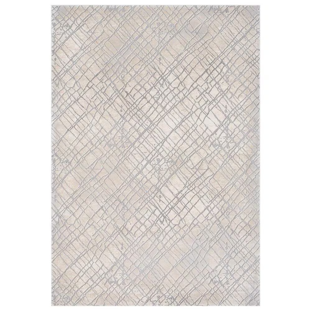 Surya Tibetan TBT-2314 7'10" x 10'3" Gray, Cream and Taupe Area Rug