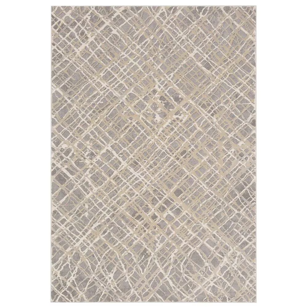 Surya Tibetan TBT-2316 6'7" x 9'6" Charcoal, Taupe and Khaki Area Rug
