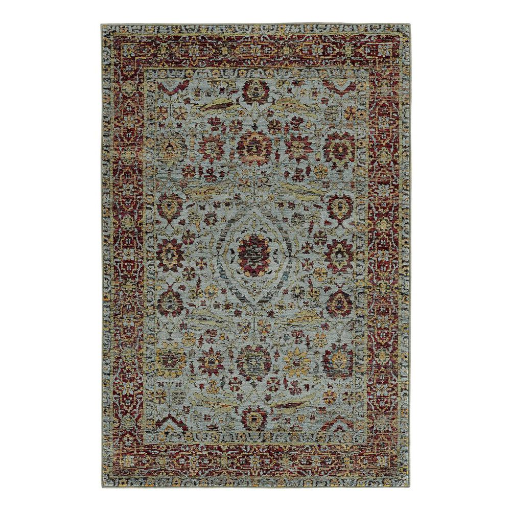 Oriental Weavers Andorra 7155A 7'10" x 10'10" Blue Area Rug