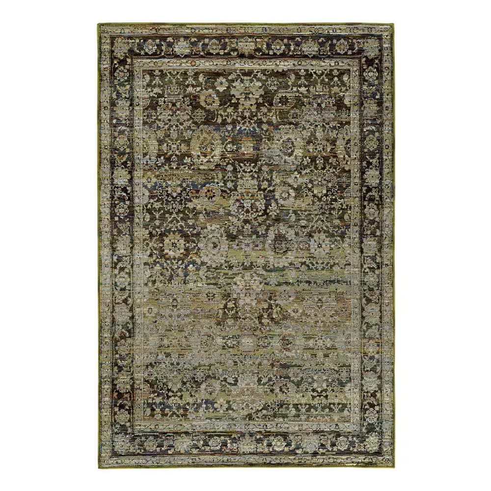 Oriental Weavers Andorra 7125C 8'6" x 11'7" Green Area Rug