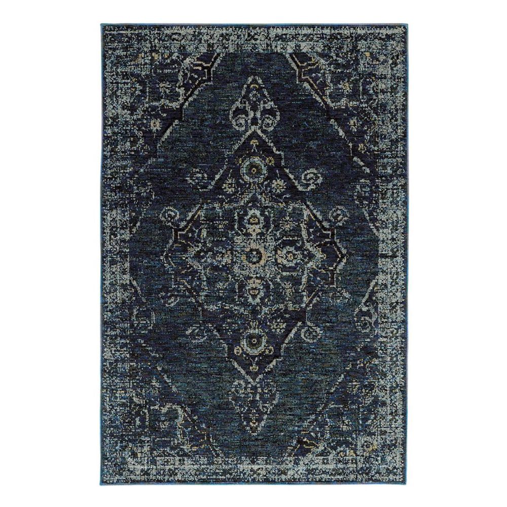 Oriental Weavers Andorra 7135F 8'6" x 11'7" Blue Area Rug