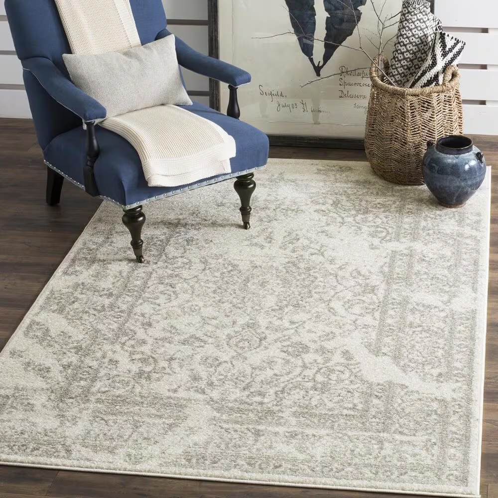 Safavieh Adirondack ADR101B-4 4' x 6' Ivory/Silver Area Rug