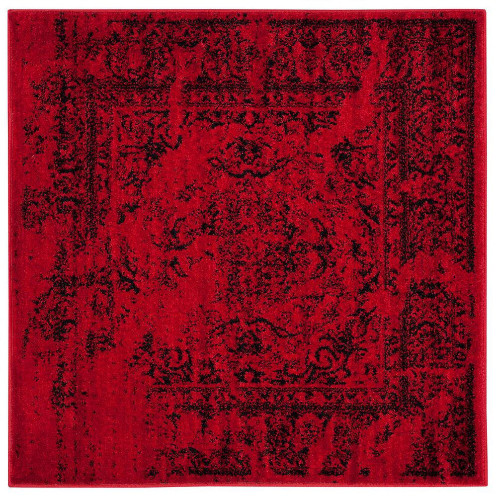 Safavieh Adirondack ADR101F-4SQ 4' x 4'Red/Black Square Rug