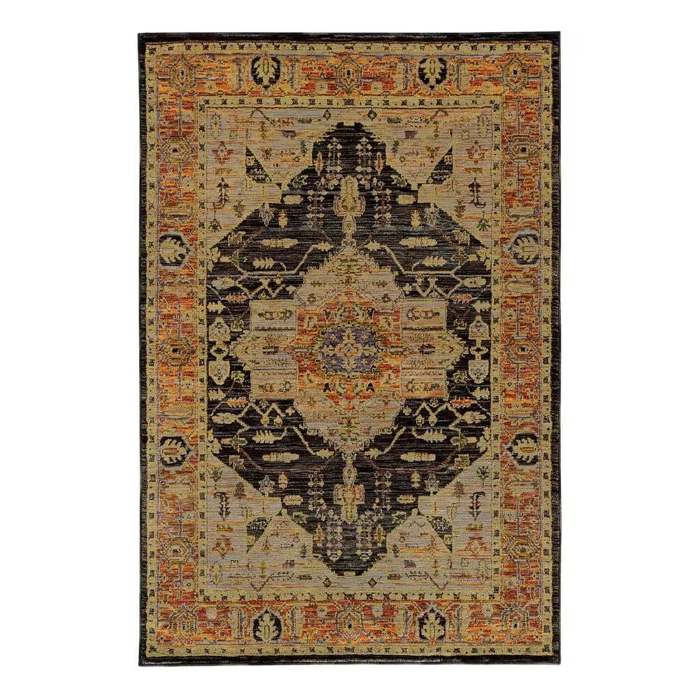 Oriental Weavers Andorra 7138B 8'6" x 11'7" Gold Area Rug