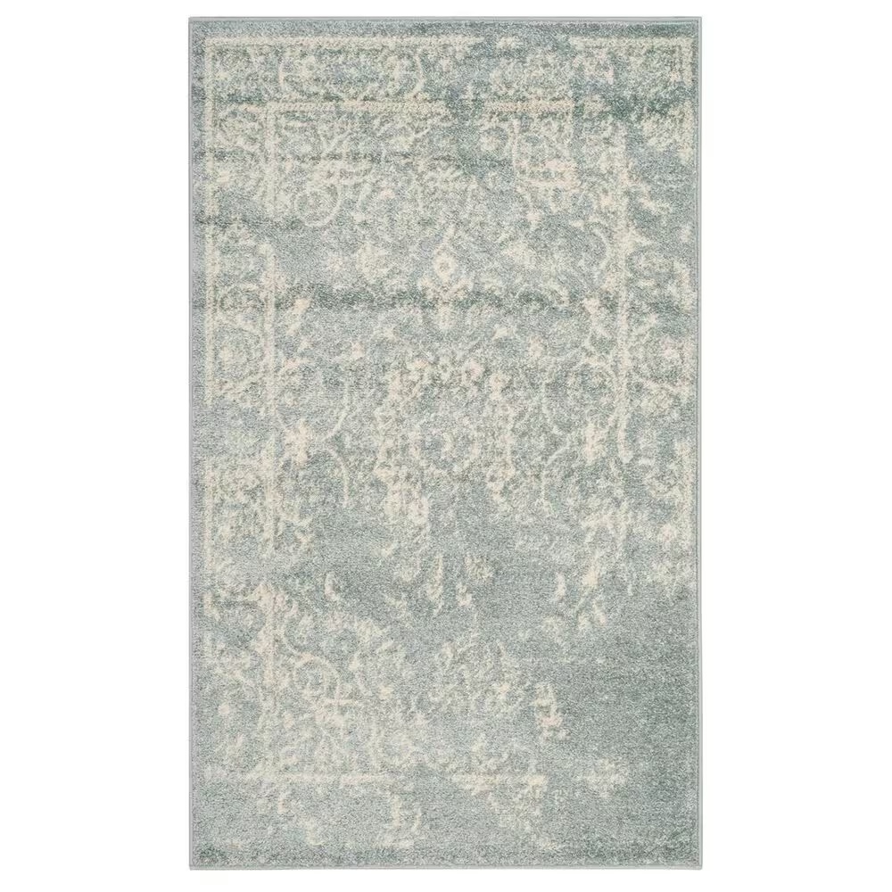 Safavieh Adirondack ADR101T-3 3' x 5' Slate/Ivory Area Rug