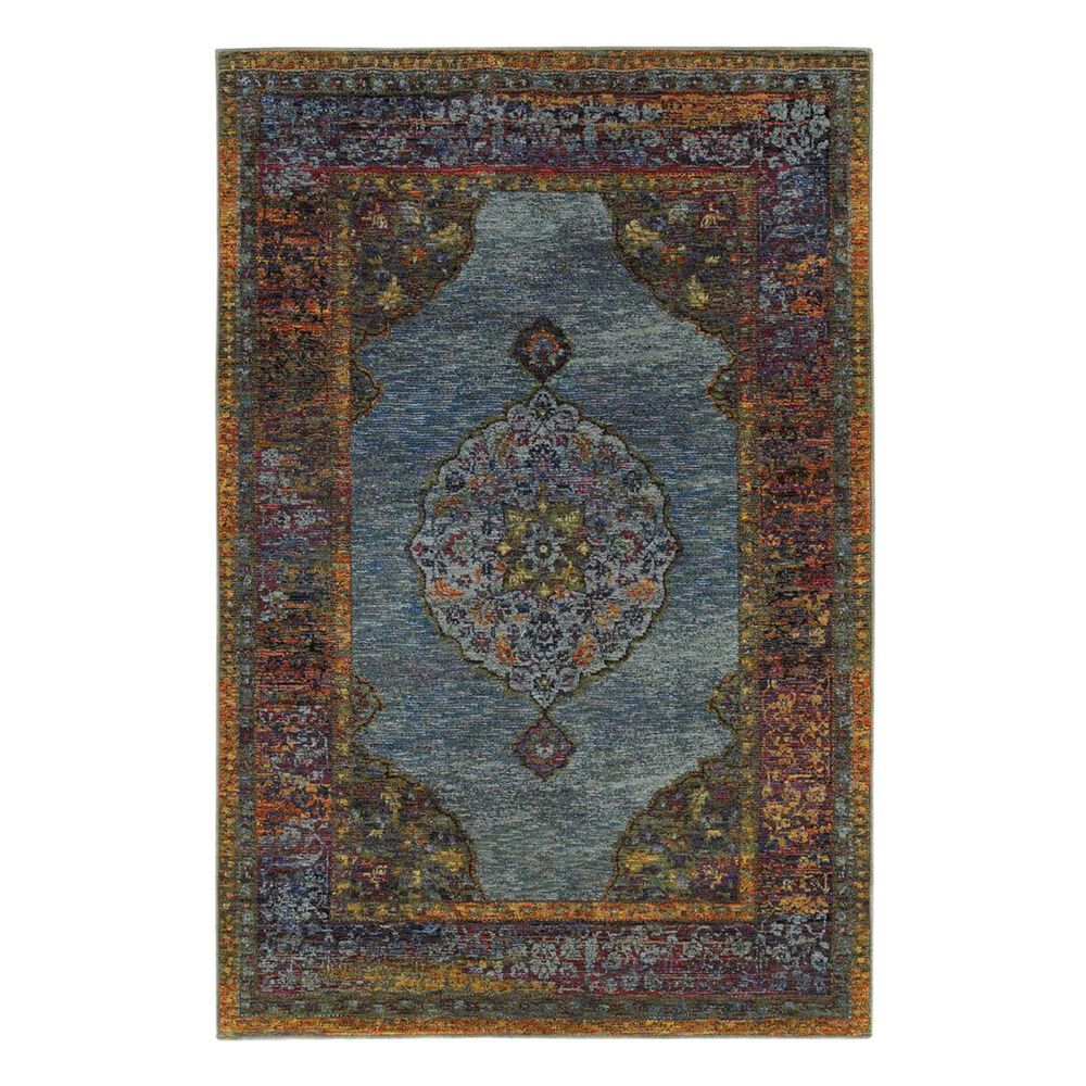 Oriental Weavers Andorra 7139A 8'6" x 11'7" Blue Area Rug