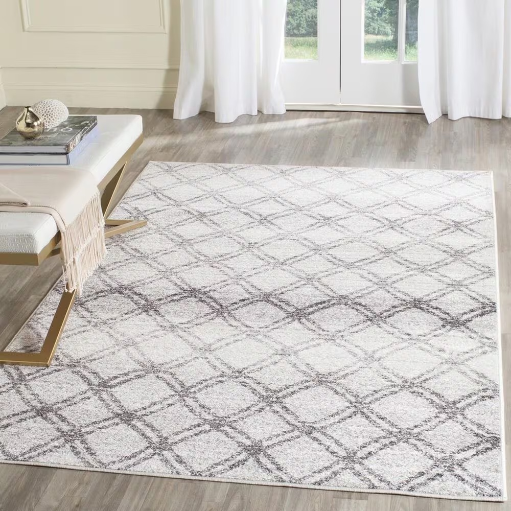Safavieh Adirondack ADR105P-3 3' x 5' Silver/Charcoal Area Rug
