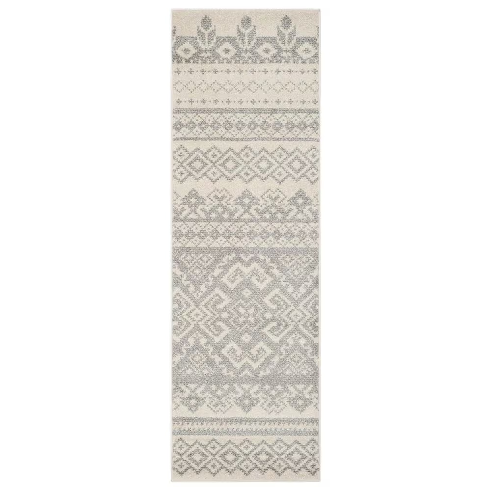 Safavieh Adirondack ADR107B-218 2'6" x 18' Ivory/Silver Runner