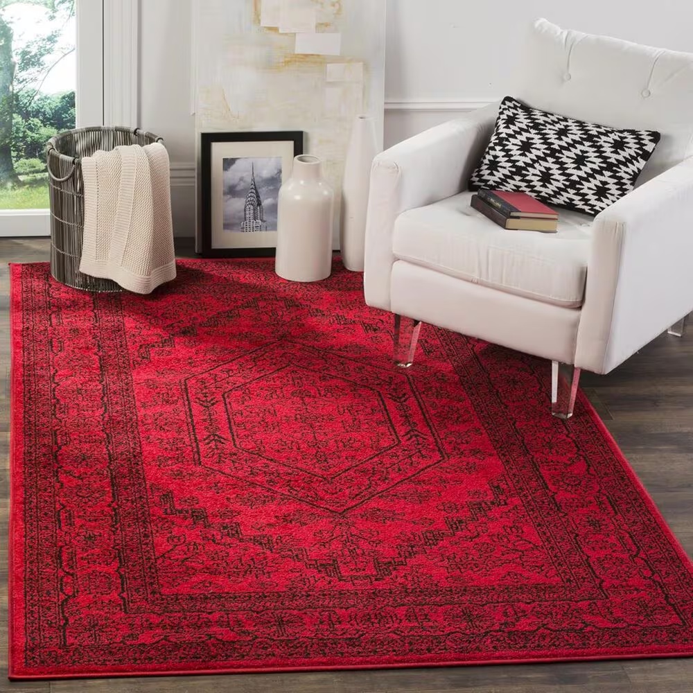 Safavieh Adirondack ADR108F-4 4' x 6' Red/Black Area Rug