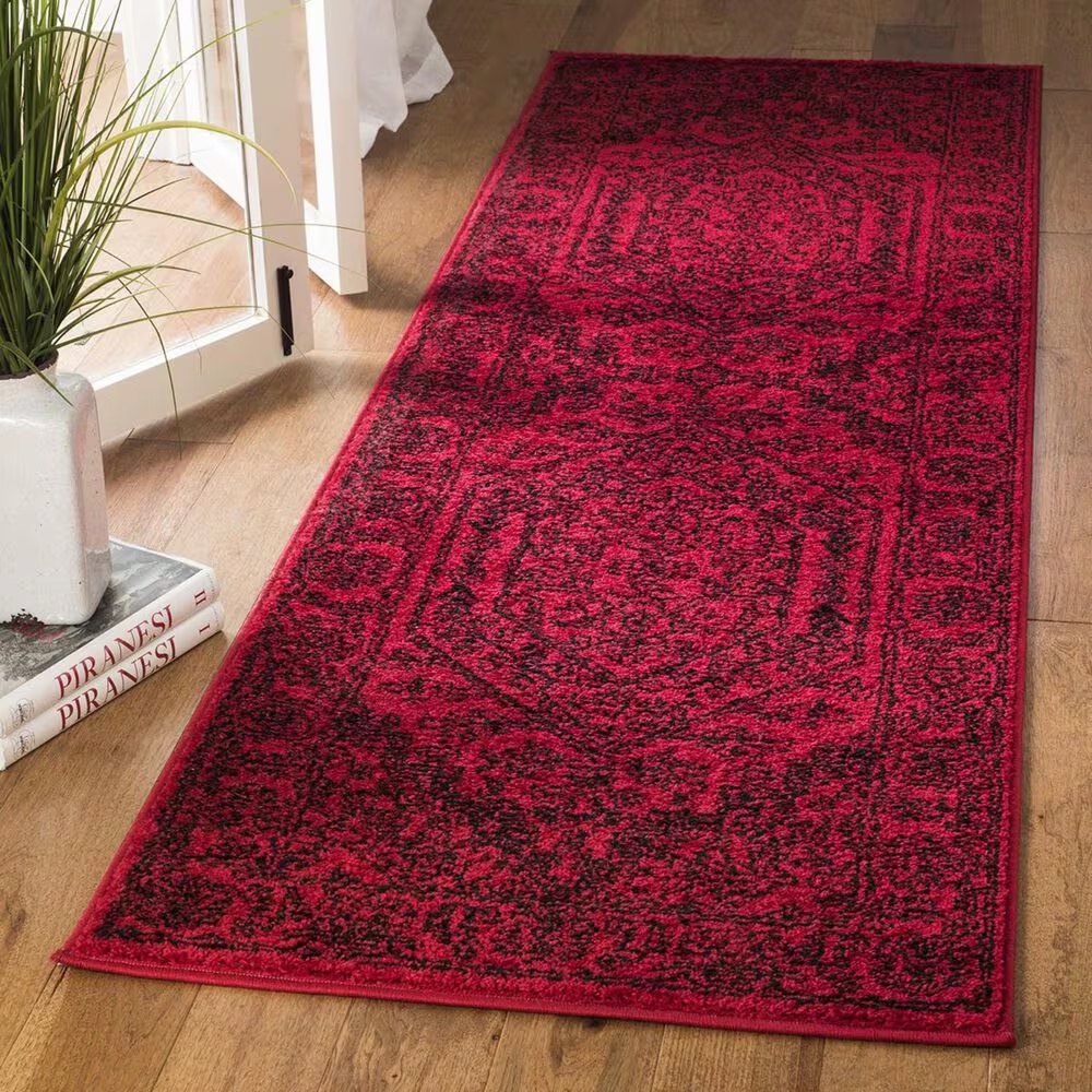 Safavieh Adirondack ADR108F-214 2'6" x 14' Red/Black Runner